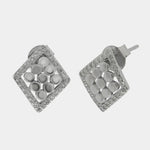Orecchini in Argento 925 rombo con sfere e zirconi BYSIMON - gioiello BySimon