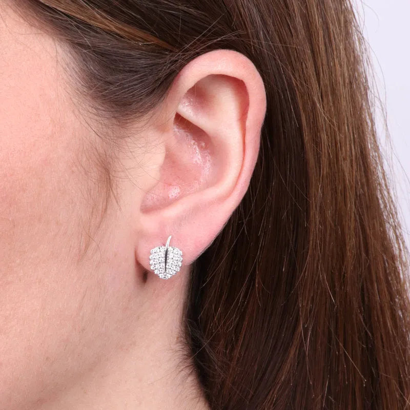 Orecchini in Argento 925 con foglia