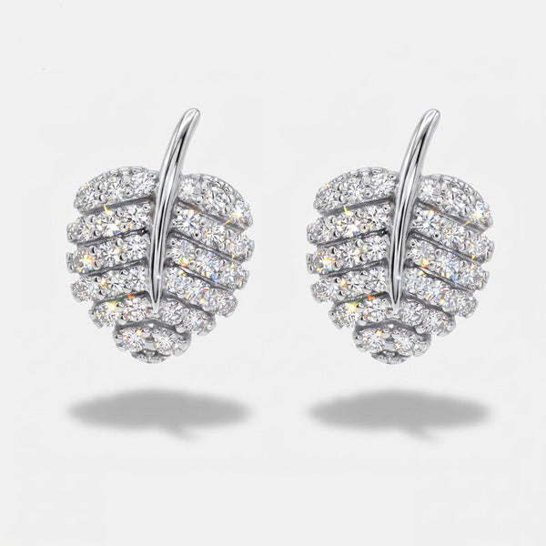 Orecchini in Argento 925 con foglia - BYSIMON gioielli