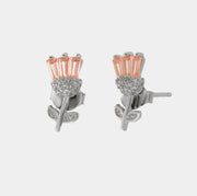 Orecchini in Argento 925 fiore a lobo