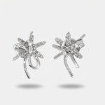 Orecchini in Argento 925 palma con zirconi - BYSIMON gioielli