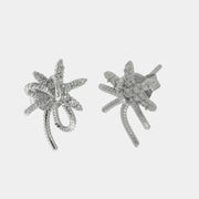 Orecchini in Argento 925 palma con zirconi