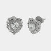 Orecchini in Argento 925 cuore zirconato