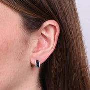 Orecchini in Argento 925 zirconi neri