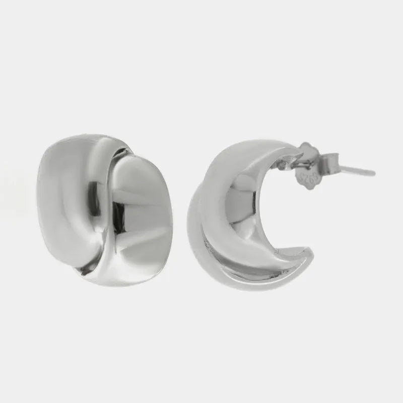 Orecchini in Argento 925 ovale liscio