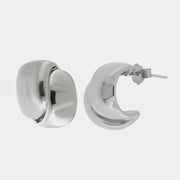 Orecchini in Argento 925 ovale liscio