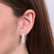 Orecchini in Argento 925 lunghi con zirconi