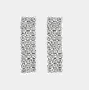 Orecchini in Argento 925 lunghi con zirconi