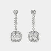Orecchini in Argento 925 con zirconi pendenti