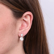 Orecchini in Argento 925 perla con zirconi