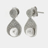Orecchini in Argento 925 perla con zirconi