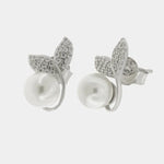 Orecchini in Argento 925 perla con zirconi BYSIMON - gioiello BySimon