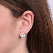 Orecchini in Argento 925 con perla impreziosita da zirconi