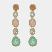 Orecchini in Argento 925 con zirconi pendenti