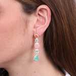 Orecchini in Argento 925 con zirconi pendenti SIMEONE - gioiello BySimon