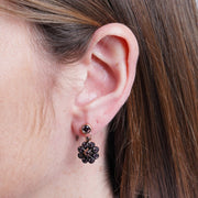 Orecchini in Argento 925 in stile antico con fiore