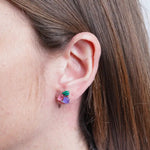 Orecchini in Argento 925 zirconi colorati Collezione Hanoi - BYSIMON gioielli