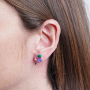 Orecchini in Argento 925 zirconi colorati