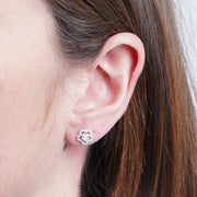 Orecchini in Argento 925 a lobo con perla