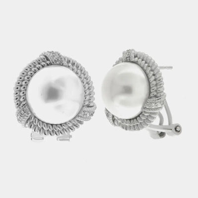 Orecchini in Argento 925 a lobo con perla Collezione Hanoi - BYSIMON gioielli