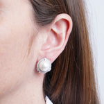 Orecchini in Argento 925 a lobo con perla Collezione Hanoi - BYSIMON gioielli