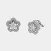 Orecchini in Argento 925 fiore zirconato