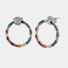 Orecchini in Argento 925 cerchio colorato