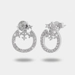 Orecchini in Argento 925 ferro di cavallo zirconato Collezione Hanoi - BYSIMON gioielli