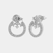 Orecchini in Argento 925 ferro di cavallo zirconato