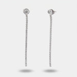Orecchini in Argento 925 lunghi con punto luce - BYSIMON gioielli