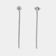 Orecchini in Argento 925 lunghi con punto luce