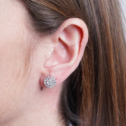 Orecchini in Argento 925 cerchio zirconato