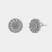 Orecchini in Argento 925 cerchio zirconato