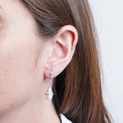 Orecchini in Argento 925 perle con zirconi