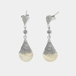 Orecchini in Argento 925 perle con zirconi Collezione Hanoi - BYSIMON gioielli