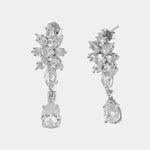 Orecchini in Argento 925 fiore con zirconi trasparenti Collezione Hanoi - BYSIMON gioielli