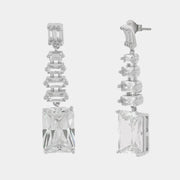 Orecchini in Argento 925 rettangoli pendenti