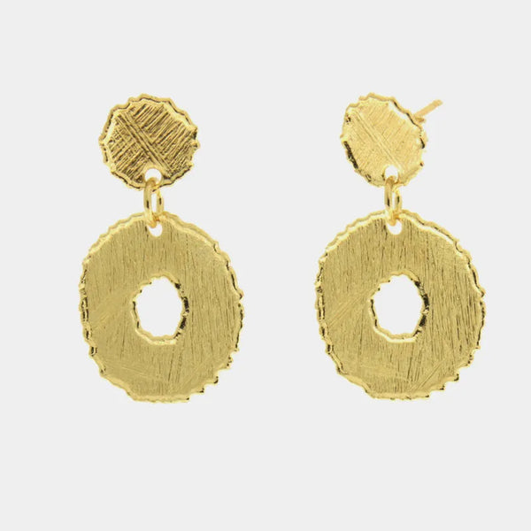 Orecchini in Argento 925 cerchio martellato