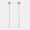 Orecchini in Argento 925 saliscendi stella