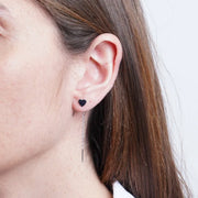 Orecchini in Argento 925 saliscendi con cuore