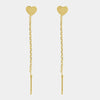 Orecchini in Argento 925 saliscendi con cuore