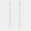 Orecchini in Argento 925 saliscendi con perla piccola