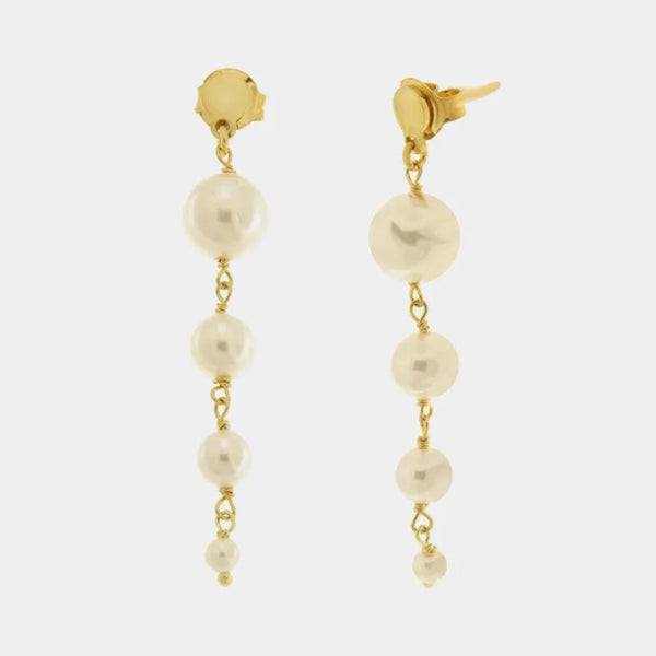Orecchini in Argento 925 perle pendenti BYSIMON - gioiello BySimon