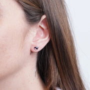 Orecchini in Argento 925 saliscendi con cuore