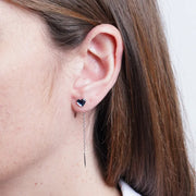 Orecchini in Argento 925 saliscendi cuore