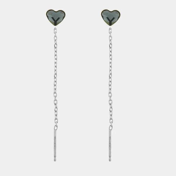 Orecchini argento 925 saliscendi cuore - BYSIMON gioielli