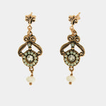 Orecchini in Argento 925 in stile antico con perle Collezione Novecento - BYSIMON gioielli