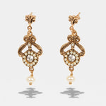 Orecchini in Argento 925 in stile antico con perle Collezione Novecento - BYSIMON gioielli