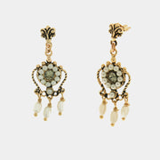 Orecchini in Argento 925 in stile antico con perle