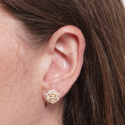 Orecchini in Argento 925 fiore a lobo